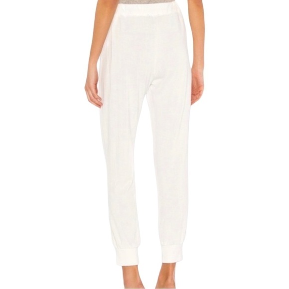 NWT 1. STATE REVOLVE White Drawstring Knit Jogger Pants - Size Large - Picture 2 of 11